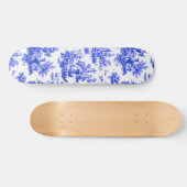 NOMADESAUSTRALIENS blue toile de Jouy Skateboard (Horizontal)