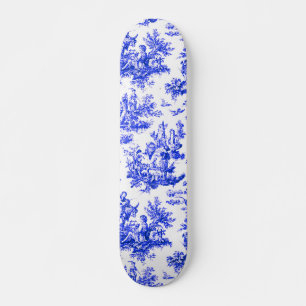 NOMADESAUSTRALIENS blue toile de Jouy Skateboard
