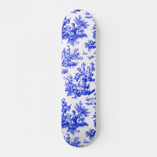 NOMADESAUSTRALIENS blue toile de Jouy Skateboard (Vorne)