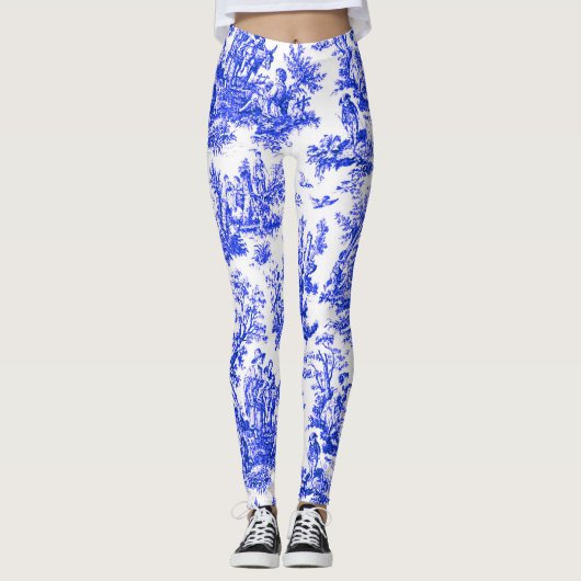 NOMADESAUSTRALIENS Französisches Royal Blue Jouy D Leggings (Vorderseite)