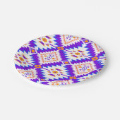 NOMADESAUSTRALIENS purpleaztec-Design Pappteller (Schrägansicht)