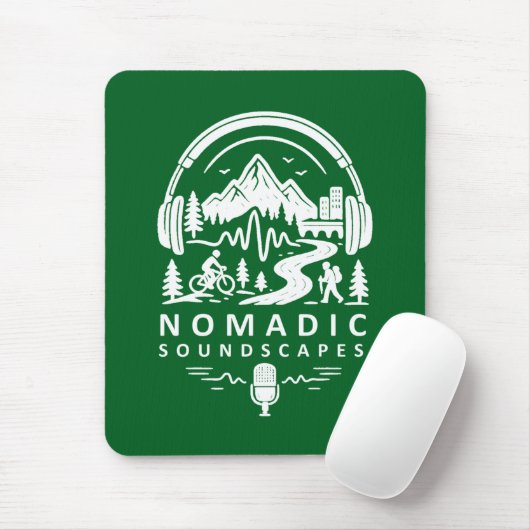 Nomadic Soundscapes - Elegant Mouse Pad Mousepad (Mit Mouse)