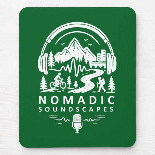 Nomadic Soundscapes - Elegant Mouse Pad Mousepad (Vorne)