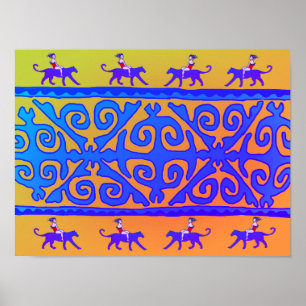 Nomadische Frau Poster