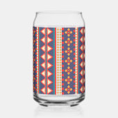 Nomadische Threads | Aztec Muster Can Glass Dosenglas (Links)
