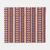 Nomadische Threads | Aztec Muster Fleece Blanket (Vorderseite (Horizontal))