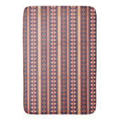 Nomadische Threads | Aztec Pattern Bath Mat Badematte (Vorderseite Vertikal)