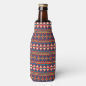 Nomadische Threads | Aztec Pattern Beverage Cooler Flaschenkühler (Flaschenvorderseite)