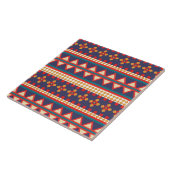 Nomadische Threads | Aztec Pattern Keramik Tile Fliese (Seite)