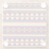 Nomadische Threads | Aztec Pattern Untersetzer (Rückseite)