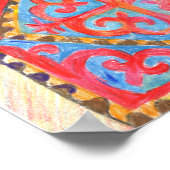 Nomadische Weisheit. Traditionelle Kunst in Zentra Poster (Ecke)