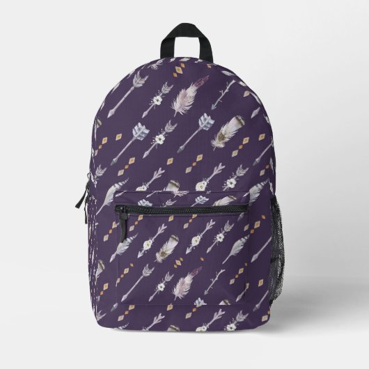 Nomadischer Geist Bedruckter Rucksack (Vorderseite)