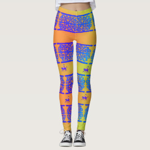 Nomadisches Mädchen Wood Box Sign Leggings