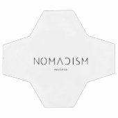 Nomadism Records Schwarzes Logo Fußball (Flach)