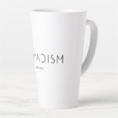 Nomadism Records Schwarzes Logo Milchtasse (Rechte Ecke)