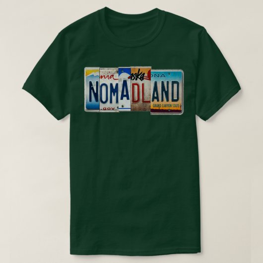 Nomadland Registration T-Shirt (Design vorne)