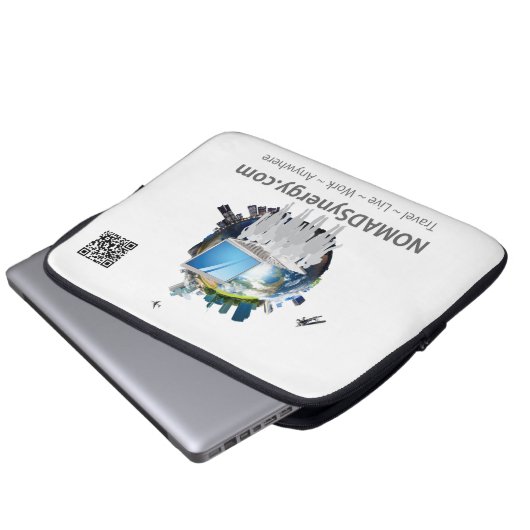 NOMADSynergy - Laptop-Sieb 13" Laptopschutzhülle (Vorne Knopf)