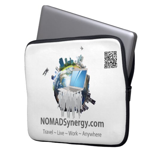 NOMADSynergy - Laptop-Sieb 13" Laptopschutzhülle (Vorderseite Links)