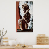Nomali-Figur des Mende-Stammes Poster (Küche)