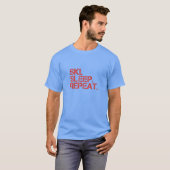 Nomapsneeded.com-Ski. Schlaf. Wiederholung. T - T-Shirt (Vorne ganz)