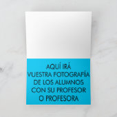 Nombre profesor-a Gracias de corazón Dankeskarte (Innenseite)