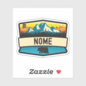 Nome, Alaska Aufkleber (Blatt)