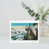 Nome, Alaska Steamer Corwin Entladen Fracht Postkarte (Stehend Vorderseite)