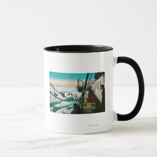 Nome, Alaska Steamer Corwin Entladen Fracht Tasse