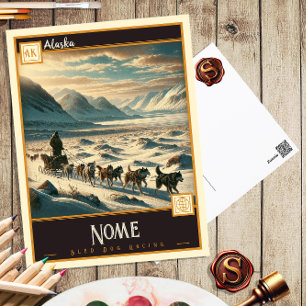 Nome, Alaska   Vintage Postkarte