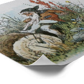 Nome mit seinem Bart gefangen auf einem Log Poster (Ecke)