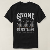 Nome One kämpft allein Hirntumorbewusstsein T-Shirt (Design vorne)