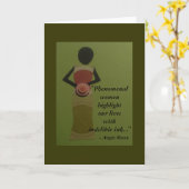 Nominierte Grußkarte für Frauen Karte (Gelbe Blume)