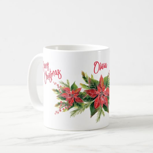 Nominierte Weihnachtsfeiertage-Tasse Kaffeetasse (Vorderseite Links)