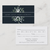 Nominierung des modernen Foliage Salon Scissors Lo Visitenkarte (Vorne/Hinten)