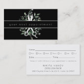 Nominierung des modernen Foliage Salon Scissors Lo Visitenkarte (Vorne/Hinten)