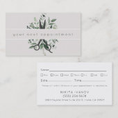 Nominierung des modernen Foliage Salon Scissors Lo Visitenkarte (Vorne/Hinten)