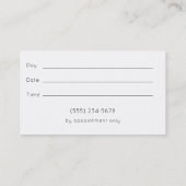 Nominierung für moderne Foliage Salon Shears Visitenkarte (Rückseite)