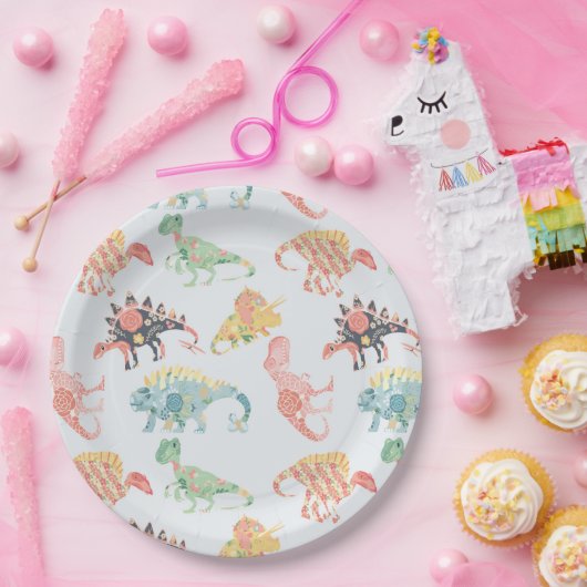 Nomi's Dinosaurier 9 in. Party-Teller Pappteller (Party)