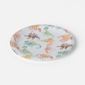 Nomis Dinosaurier-Party-Teller Pappteller (Schrägansicht)