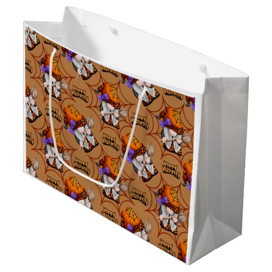 Nomo Halloween Große Geschenktüte (Vorderseite Schrägansicht)