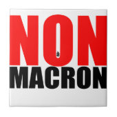 NON à MACRON Fliese (Vorderseite)