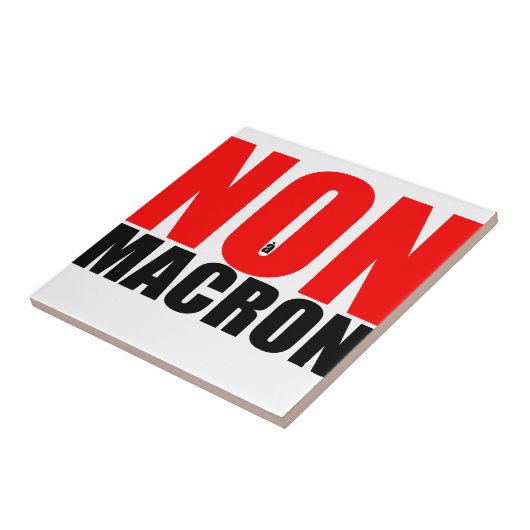 NON à MACRON Fliese (Seite)