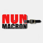 NON à MACRON Gepäckanhänger (Vorderseite horizontal)