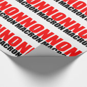 NON à MACRON Geschenkpapier (Ecke)