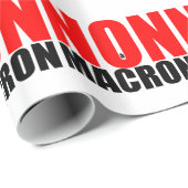 NON à MACRON Geschenkpapier (Rolleneckpunkt)