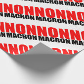 NON à MACRON Geschenkpapier (Ecke)