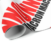 NON à MACRON Geschenkpapier (Rolleneckpunkt)