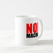 NON à MACRON Kaffeetasse (VorderseiteRechts)
