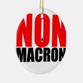 NON à MACRON Keramik Ornament (Rechts)