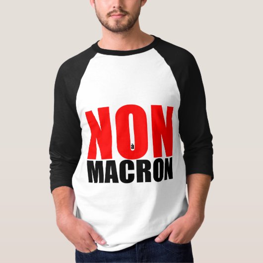 NON à MACRON Men Shirt (Vorderseite)